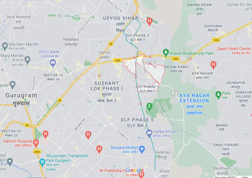 DLF Phase 4 Floors Location