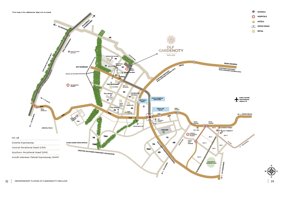 DLF Garden City Enclave Location Image