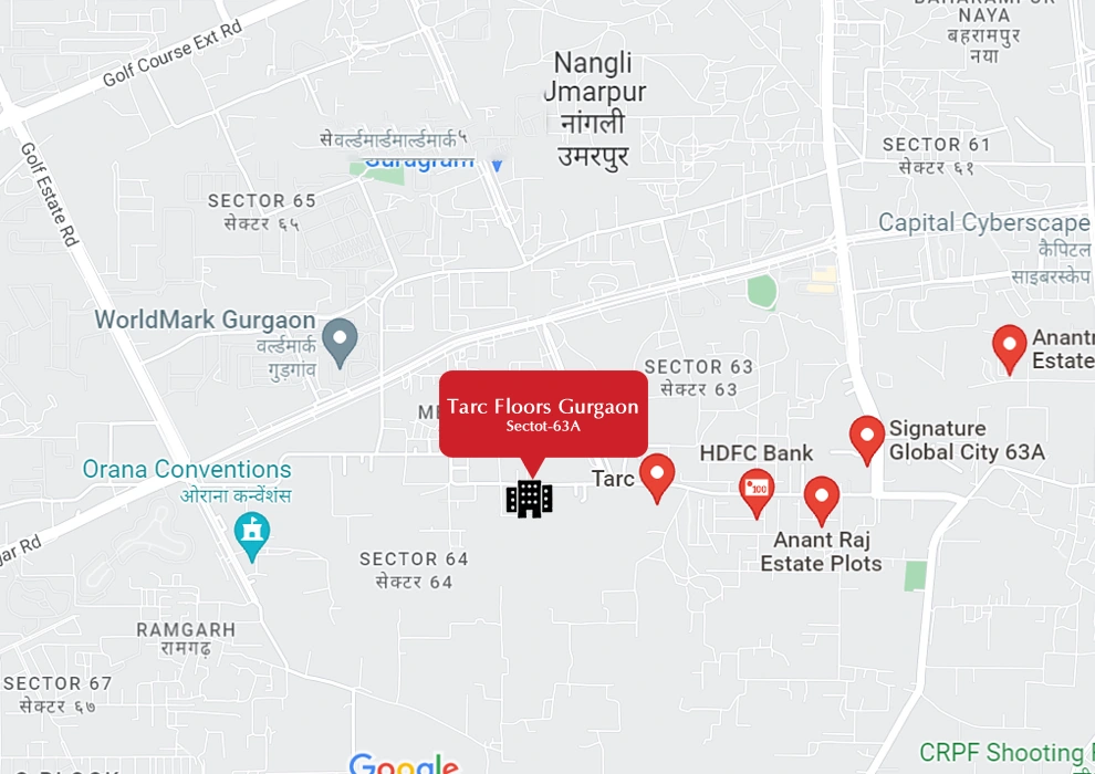 TARC Floors Gurgaon Location Map